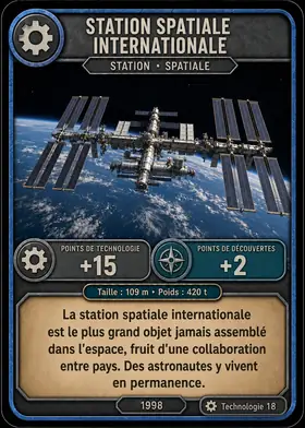 Carte La Station spatiale internationale — set Conquête spatiale